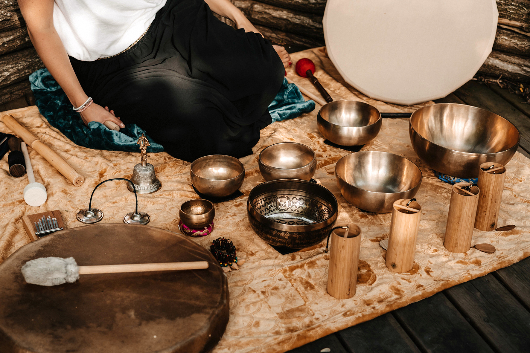 Relaxation sonore : bols tibétains & gong