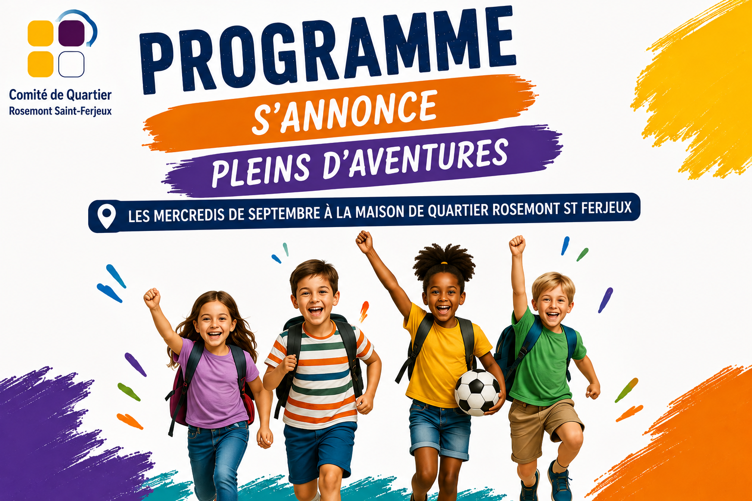 Inscriptions pour les mercredis de septembre !  Maison de Quartier Rosemont Saint-Ferjeux