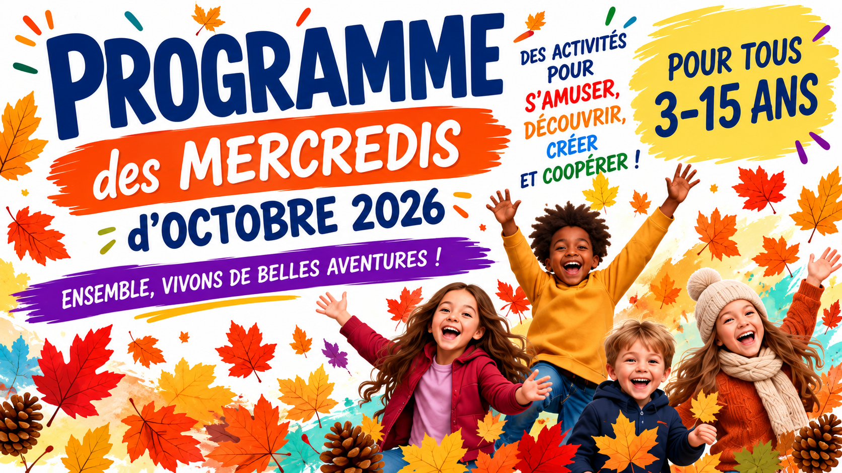 Inscriptions pour les mercredis d’octobre !  Maison de Quartier Rosemont Saint-Ferjeux